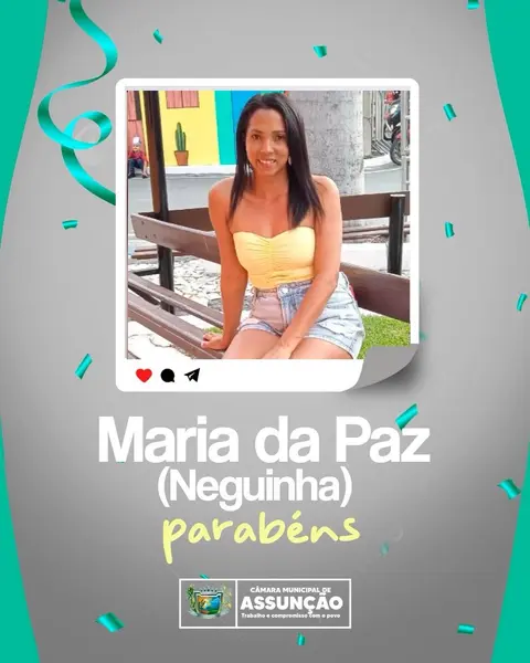 Hoje os parabéns são para Maria da Paz! Que Deus abençoe sempre, lhe proporcionando cad...