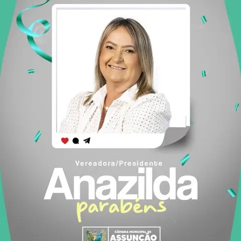 Hoje parabenizamos a nossa presidente, a vereadora @anazildaqueiroz .  Que Deus te prom...