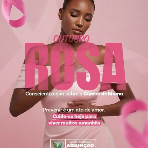 Outubro Rosa é um momento de lembrar que cuidar da saúde também é um ato de amor. 💗