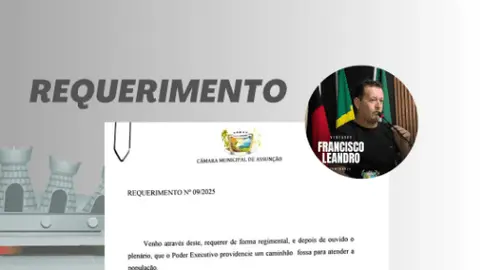 Câmara de Assunção Apresenta Requerimentos N° 09 e 10/2025 na Sessão de 12 de Março