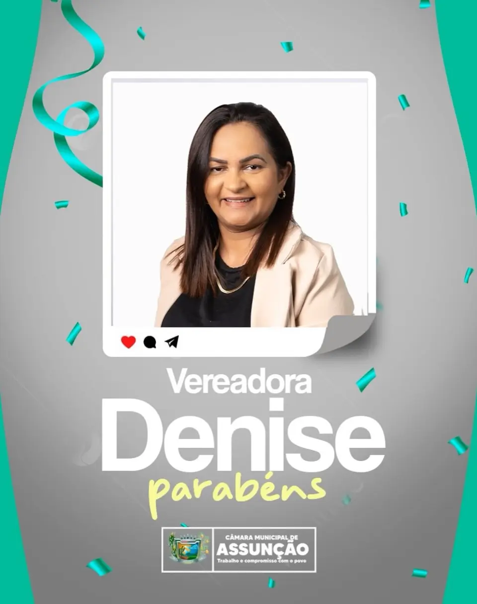 Câmara parabeniza vereadora Denise pelo seu aniversário
