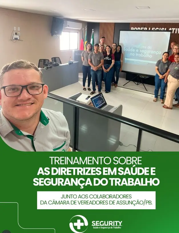 Câmara de Assunção realiza treinamento em Saúde e Segurança do Trabalho