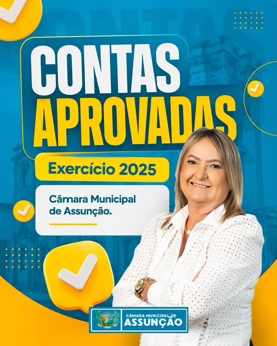 Câmara de Assunção tem contas do exercício 2025 aprovadas